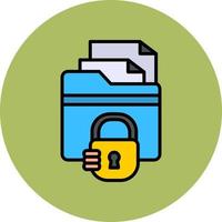 Folder Security Vector Icon