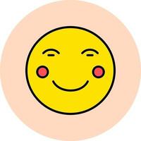 Blushing Vector Icon