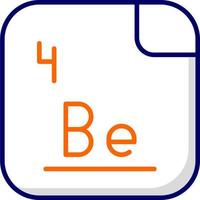 Beryllium Vector Icon