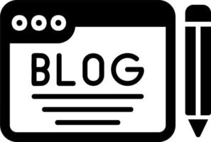 icono de vector de blog