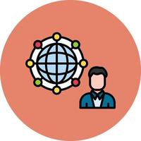 Global Network Vector Icon