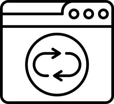 Web Sync Vector Icon