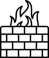 Firewall Vector Icon