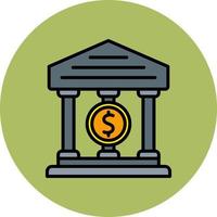 icono de vector de banco