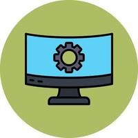 Computer Settings Vector Icon