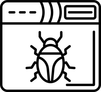 Web Bug Vector Icon