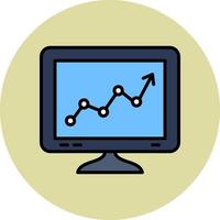 icono de vector de diagrama