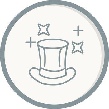 icono de vector de sombrero mágico