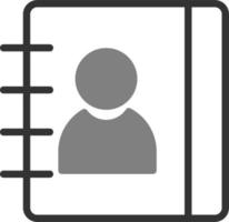 Phone Book Vector Icon