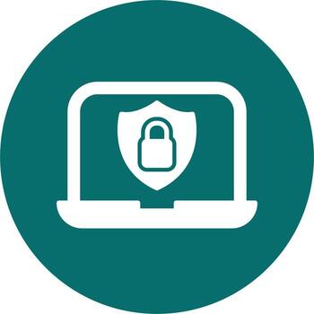 icono de vector de seguridad de datos