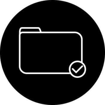 icono de vector de carpeta