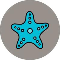 icono de vector de estrella de mar