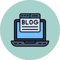 Blogging Vector Icon