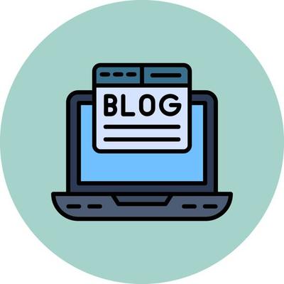 Blogging Vector Icon