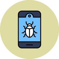 Mobile Virus Vector Icon