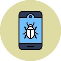 Mobile Virus Vector Icon