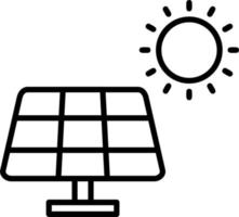 icono de vector de panel solar