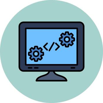 icono de vector de programación