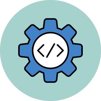 código mejoramiento vector icono