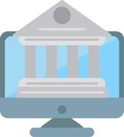 icono de vector de banca en línea