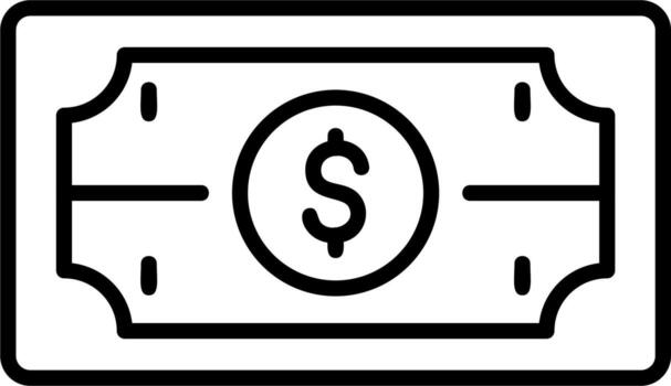 icono de vector de efectivo