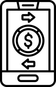 icono de vector de transferencia