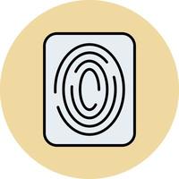 Fingerprint Scan Vector Icon