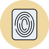 Fingerprint Scan Vector Icon