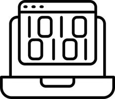 icono de vector de programación