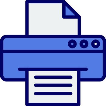icono de vector de impresora