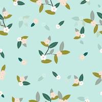 Seamless hand drawn pastel floral pattern background vector illustration for fashion,fabric,wallpaper and print design