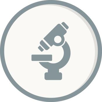 icono de vector de microscopio