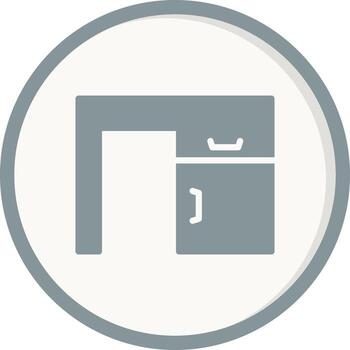 icono de vector de mesa