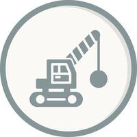 Demolition Crane Vector Icon