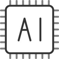 computadora chip vector icono