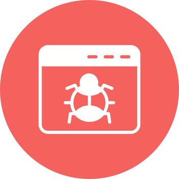 Browser Bug Vector Icon