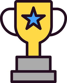 trofeo vector icono