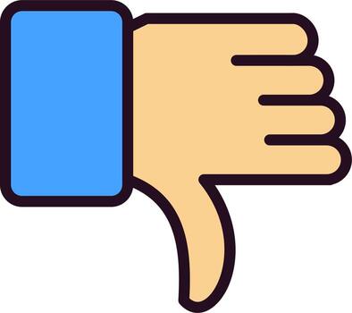 no me gusta el icono de vector