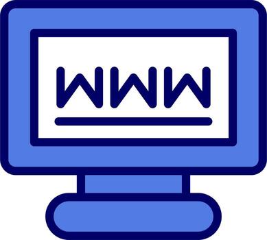 icono de vector de sitio web