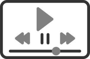 icono de vector de reproductor de video