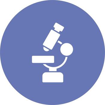 icono de vector de microscopio