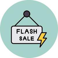 icono de vector de venta flash