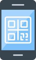 icono de vector de código qr