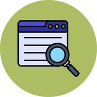 Web Search Vector Icon