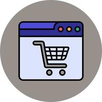 Web Shopping Online Vector Icon