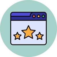 Web Rating Vector Icon