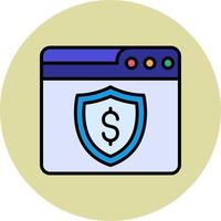 Web Online Payment Security Vector Icon