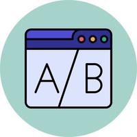 Web Ab Testing Vector Icon