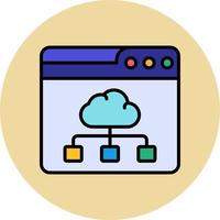 Page Cloud Computing Vector Icon