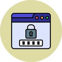 Web Password Vector Icon